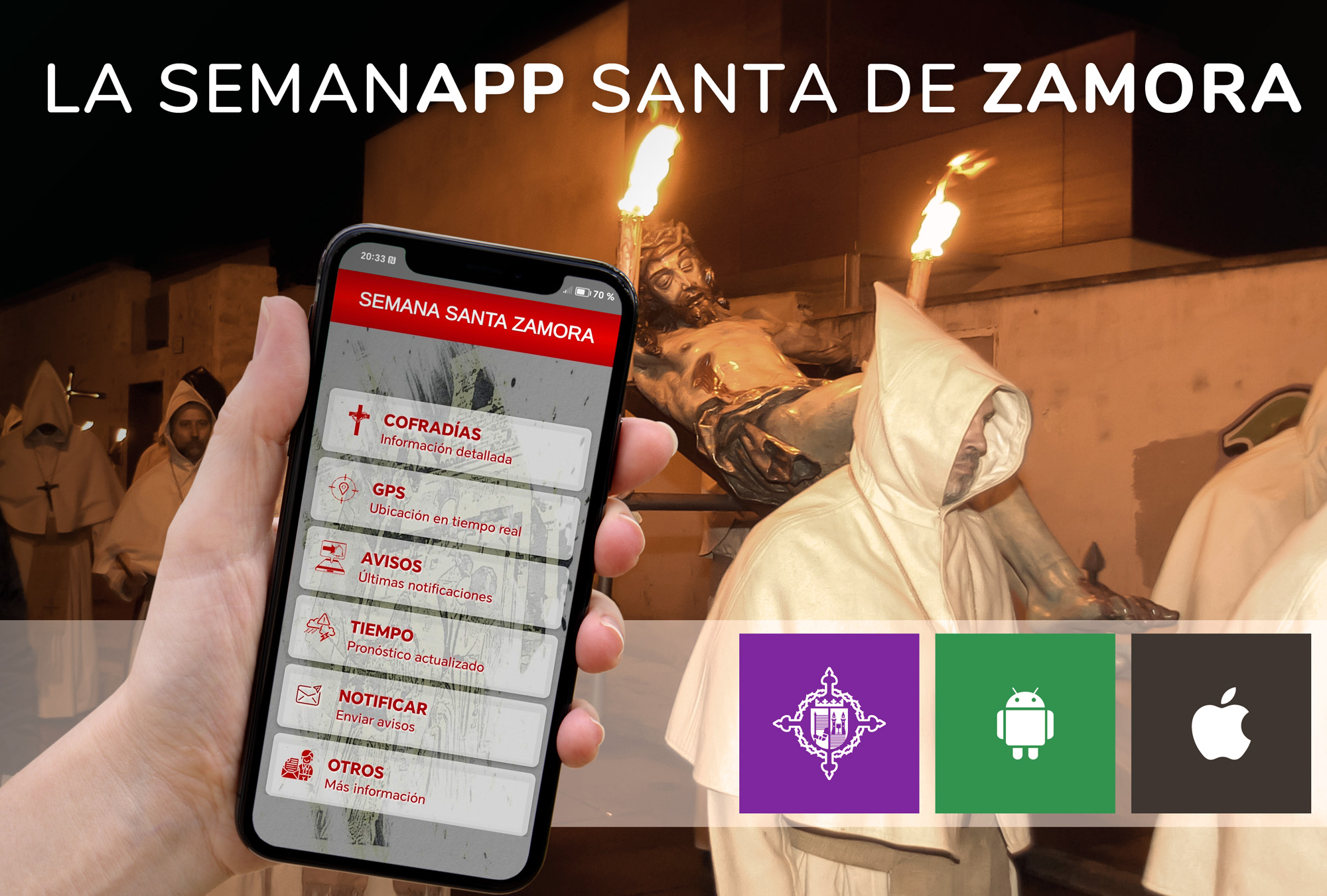 La APP de la Semana santa de Zamora (iOS y Android)